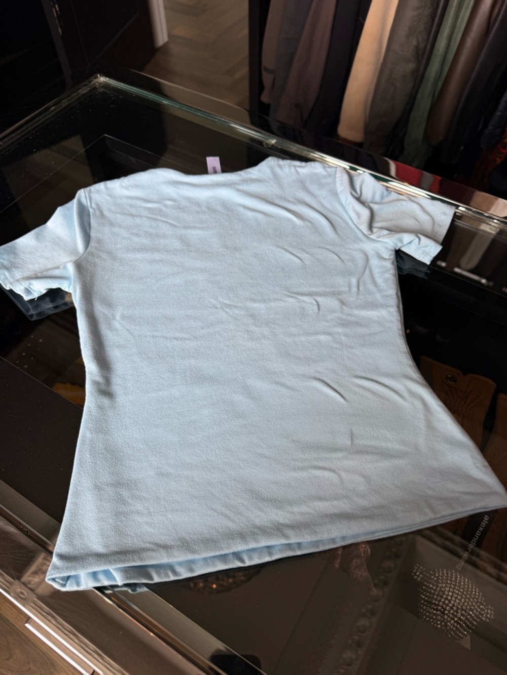 Amaré Light Blue Short Sleeve Women's Tee